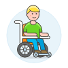 Wheelchair 1 illustration - Free transparent PNG, SVG. No sign up needed.