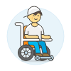 Wheelchair 2 illustration - Free transparent PNG, SVG. No sign up needed.
