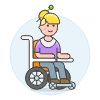 Wheelchair 4 illustration - Free transparent PNG, SVG. No sign up needed.