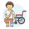 Prosthesis Leg 2 2 Illustration from UX Colors Set