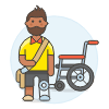 Prosthesis Leg 2 3 Illustration from UX Colors Set