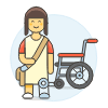Prosthesis Leg 2 5 Illustration from UX Colors Set