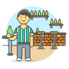 Bar Client 1 3 Illustration from UX Colors Set