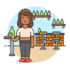 Bar Client 1 5 Illustration from UX Colors Set