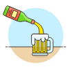 Beer Ale Pourin illustration - Free transparent PNG, SVG. No sign up needed.