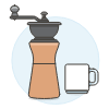 Coffee Grinder 1 illustration - Free transparent PNG, SVG. No sign up needed.