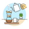 Coffee Making 1 2 Illustration from UX Colors Set