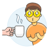 Craving For Coffee 2 Illustration from UX Colors Set