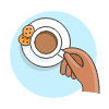 Drinking Coffee 2 3 Illustration from UX Colors Set