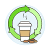 Ecosystem Friendly Cup Illustration from UX Colors Set