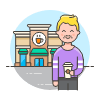Takeaway Coffee 1 Illustration from UX Colors Set