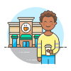 Takeaway Coffee 3 Illustration from UX Colors Set