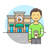 Takeaway Coffee 5 Illustration from UX Colors Set
