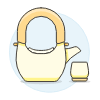 Tea Pot Set Illustration from UX Colors Set