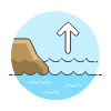 Sea Level Rise Illustration from UX Colors Set | Free Download as SVG Vector and Transparent PNG | Streamline illustrations