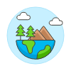 Earth Ecosystem Illustration from UX Colors Set