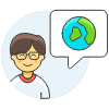 Earth Talk 2 Illustration from UX Colors Set