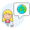Earth Talk 4 Illustration from UX Colors Set