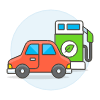 Green Energy Car Illustration from UX Colors Set