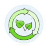 Recycle Plant Illustration from UX Colors Set