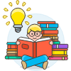 Bookworm 4 1 Illustration from UX Colors Set