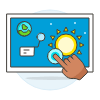 Learning App 3 Illustration from UX Colors Set