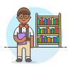 Bookworm 2 3 Illustration from UX Colors Set