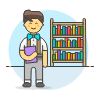 Bookworm 2 5 Illustration from UX Colors Set