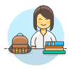 Student 1 6 Illustration from UX Colors Set