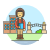 Student 2 5 Illustration from UX Colors Set