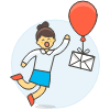 Mail Balloon 5 Illustration from UX Colors Set