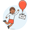 Mail Balloon 6 Illustration from UX Colors Set