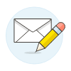 Email Compose 1 Illustration from UX Colors Set | Free Download as SVG Vector and Transparent PNG | Streamline illustrations