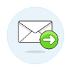 Email Forward 1 Illustration from UX Colors Set