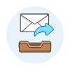 Email Forward 2 Illustration from UX Colors Set