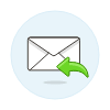 Email Reply Illustration from UX Colors Set