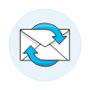 Email Syncing 2 Illustration from UX Colors Set