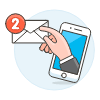 Email Notifications 1 1 Illustration from UX Colors Set