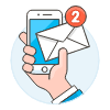 Email Notifications 2 1 Illustration from UX Colors Set