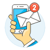 Email Notifications 2 2 Illustration from UX Colors Set