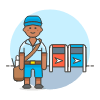 Mail Collect 3 Illustration from UX Colors Set