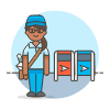 Mail Collect 4 Illustration from UX Colors Set