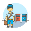 Mail Collect 5 Illustration from UX Colors Set