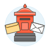 Postbox illustration - Free transparent PNG, SVG. No sign up needed.