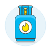 Cooking Gas Illustration from UX Colors Set
