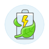 Clean Power BATTERY Illustration from UX Colors Set