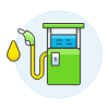 Gas Station Illustration from UX Colors Set