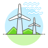 Wind Turbine 2 Illustration from UX Colors Set