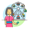 Amusement Parks 6 Illustration from UX Colors Set