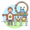 Entrance Amusement Ticket 1 Illustration from UX Colors Set